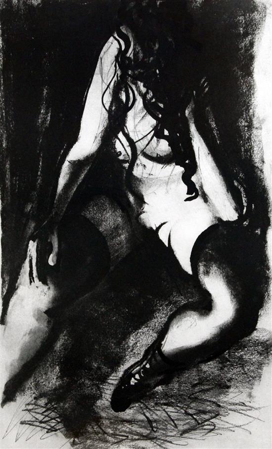 § John Piper (1903-1992) Nude I, 1986, 28 x 20in.